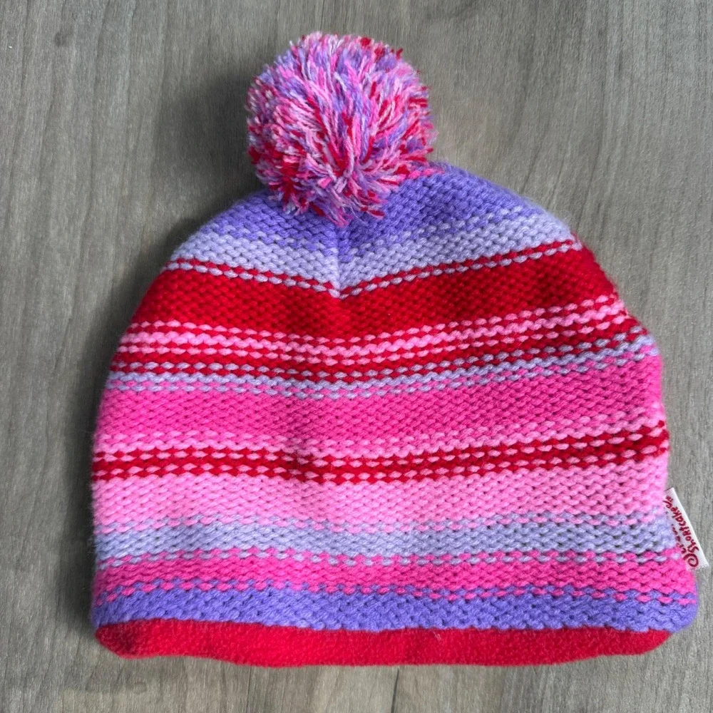 Y2k Vintage 2007 Strawberry Shortcake Toddler Girls Knit Beanie Hat Pink Purple